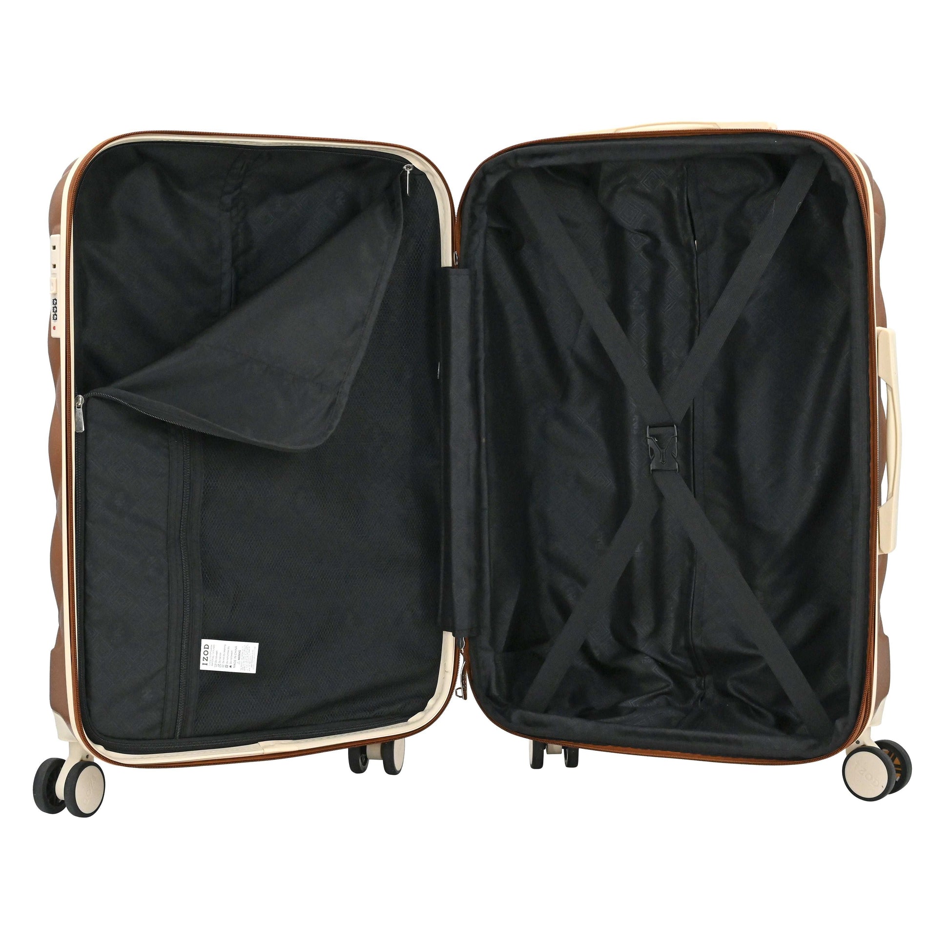 Mirage IZOD Fit Lightweight ABS Hard Shell Luggage Set - 3-Piece - Stiles Supply Co.
