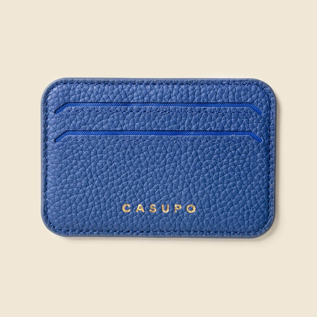 CASUPO Mag Safe Leather Wallet with RFID - Cobalt