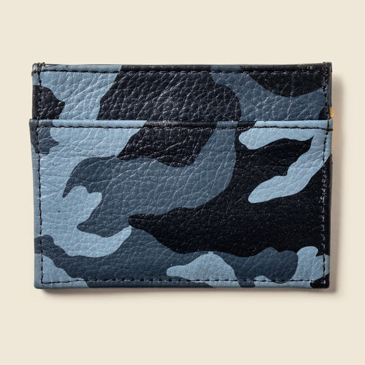 CASUPO Slim Card Holder Wallet - Blue Camo