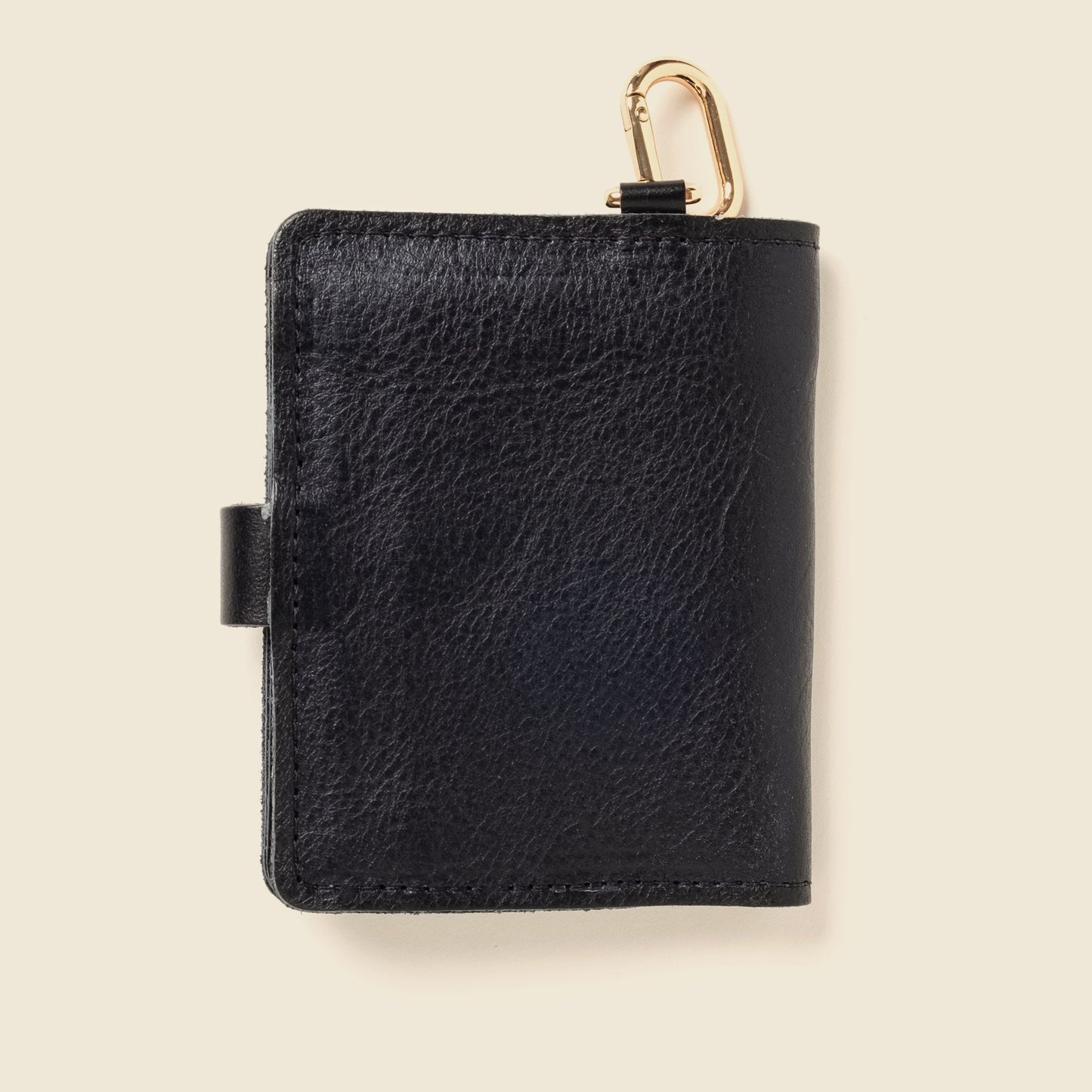 CASUPO Wallet with Snap and Key Ring - Black