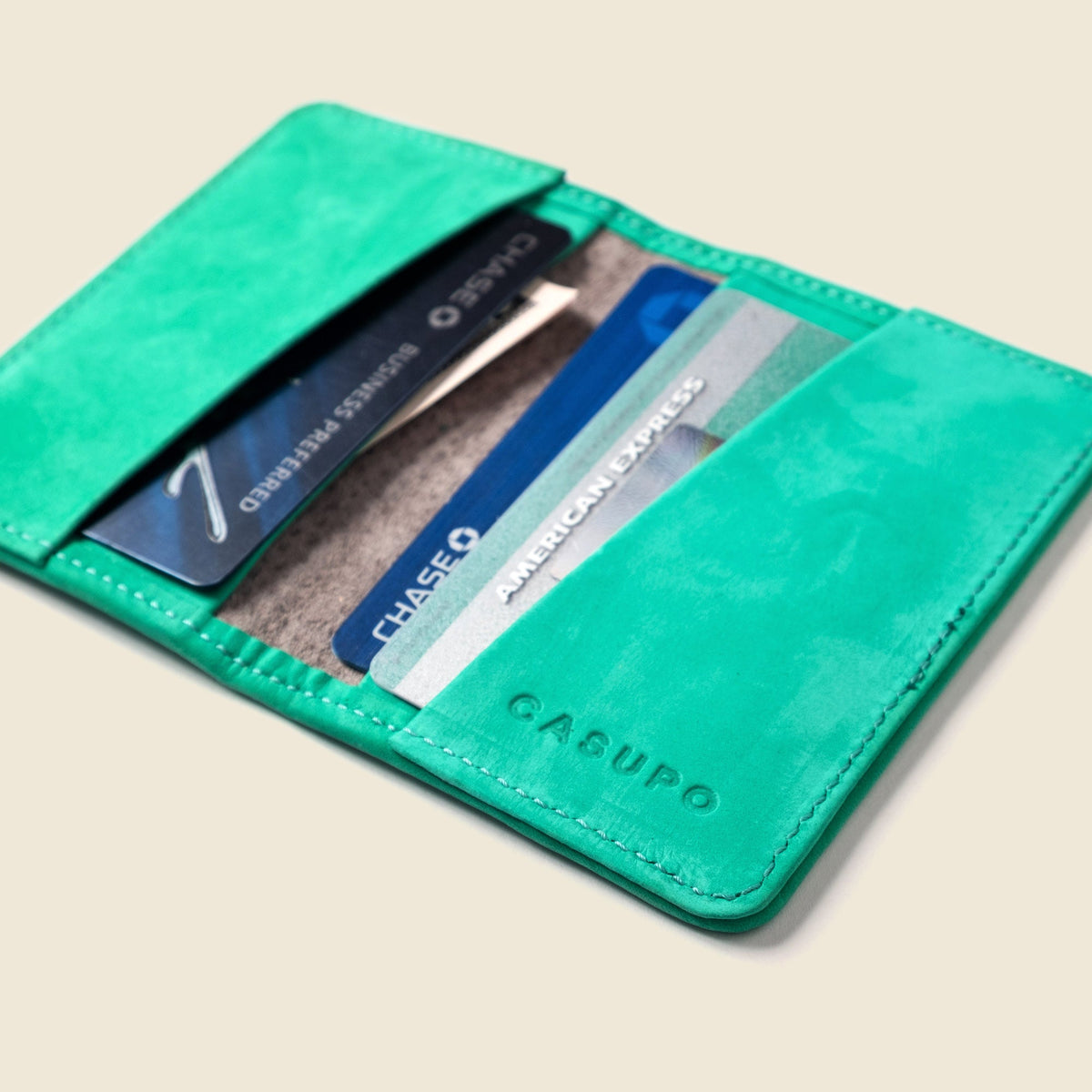 CASUPO Compact Bifold with RFID Protection - Mint