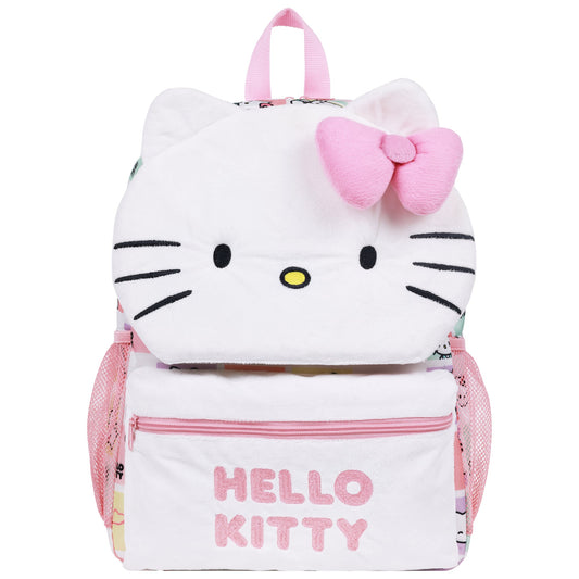 Hello Kitty Plush Face Backpack with 3D Bow - Stiles Supply Co.