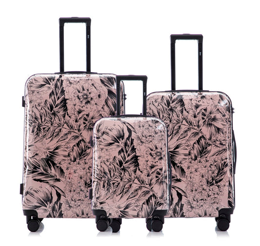 Mirage Forest ABS Hard Shell Lightweight 3-Piece Luggage Set - Stiles Supply Co.