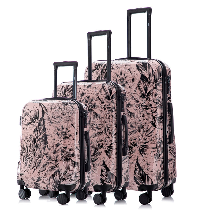 Mirage Graphic Hard Shell Lightweight 3-Piece Luggage Set - Stiles Supply Co.