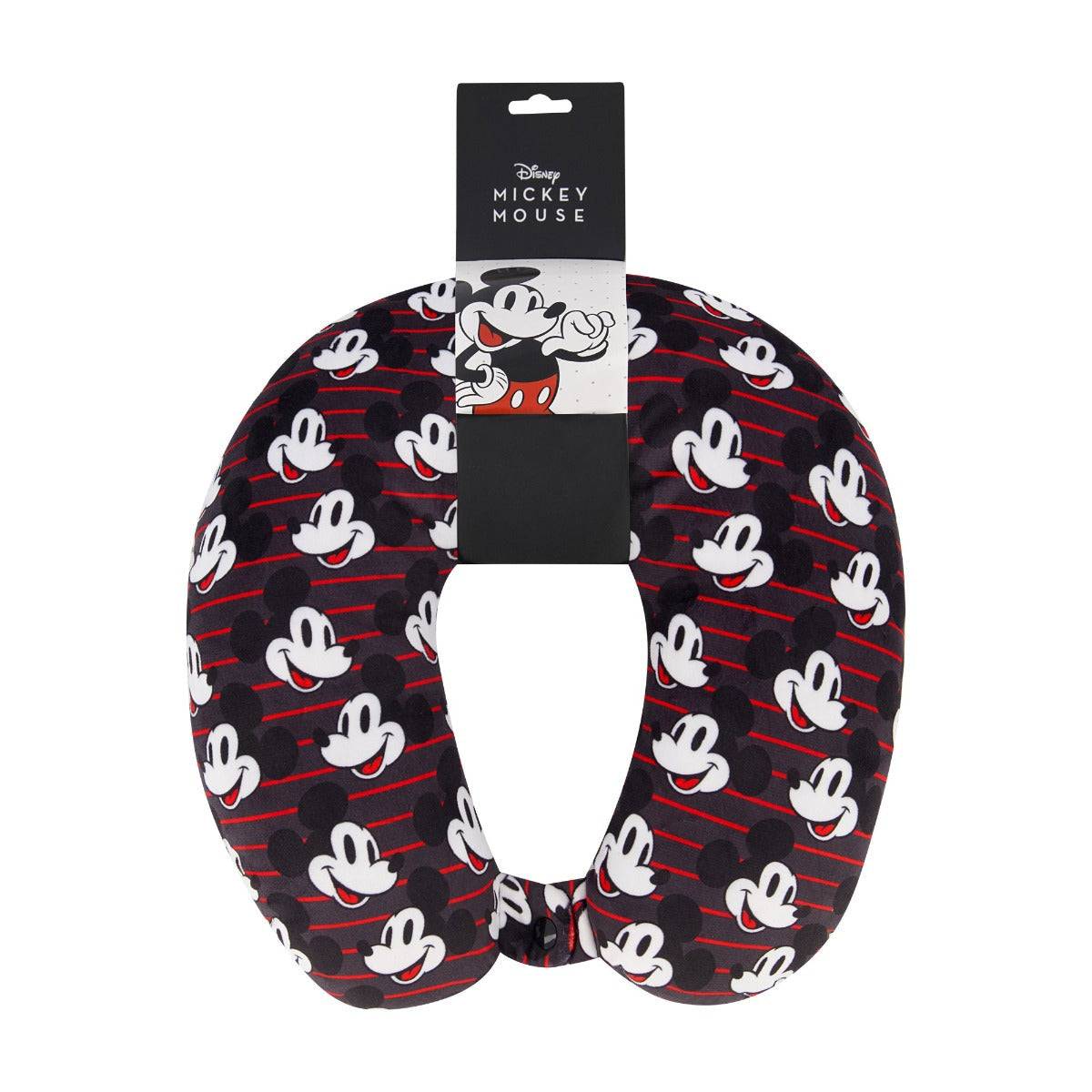 Disney Mickey Mouse Travel Neck Pillow with Snap - Stiles Supply Co.