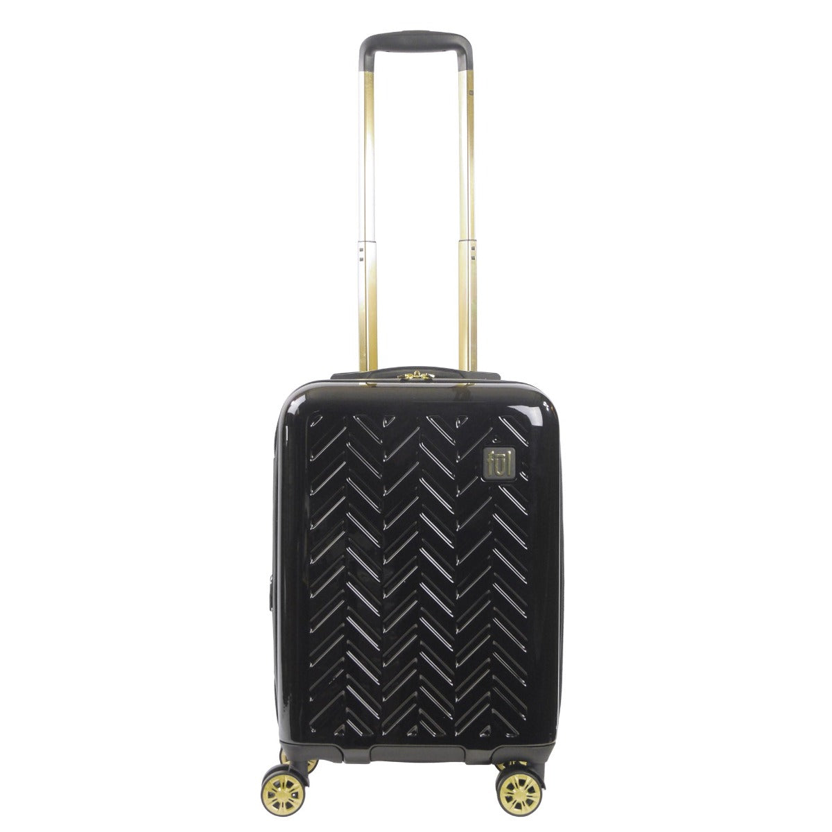 Ful Groove 22" Expandable Hardside Spinner luggage, Black - Stiles Supply Co.