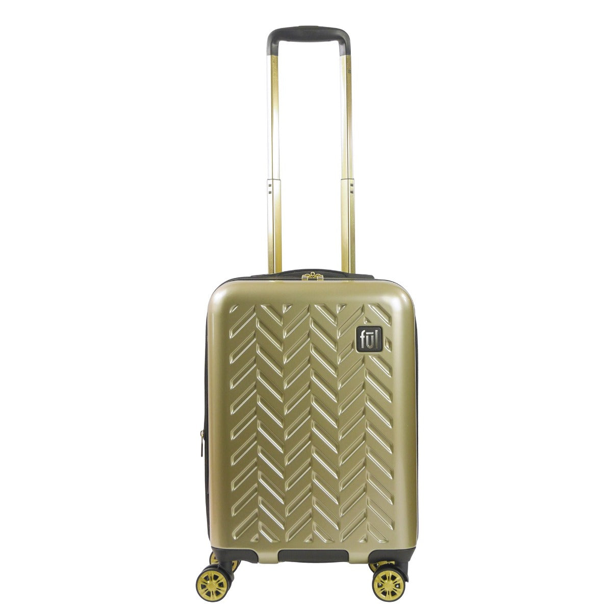Ful Groove 22" Expandable Hardside Spinner luggage, Gold - Stiles Supply Co.