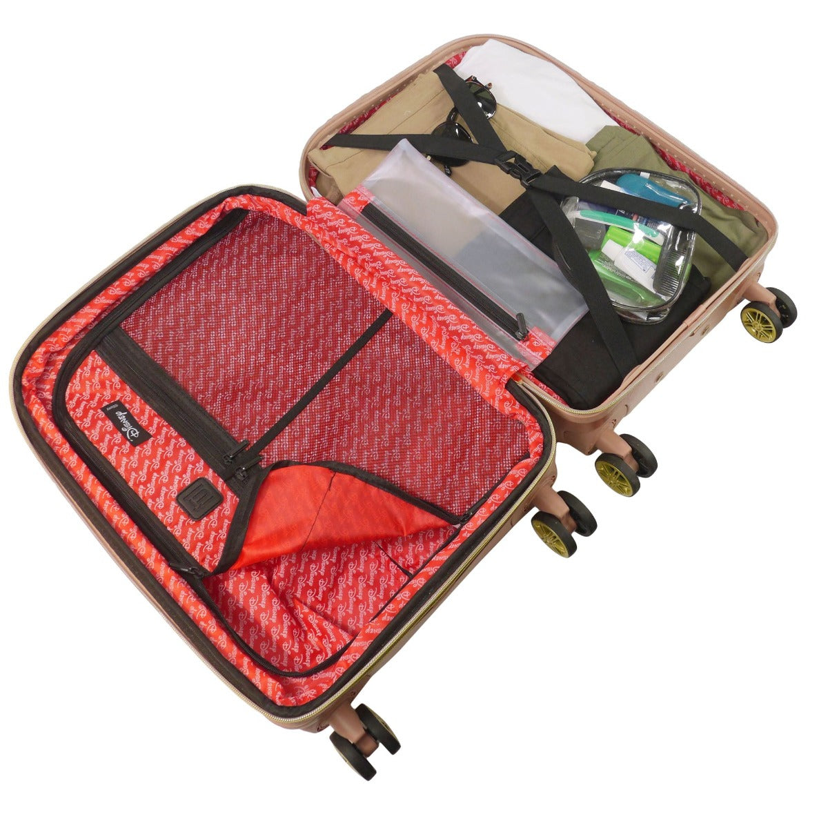 Mickey Mouse Rolling Luggage FŪL Disney Luggage 26" Black - Stiles Supply Co.