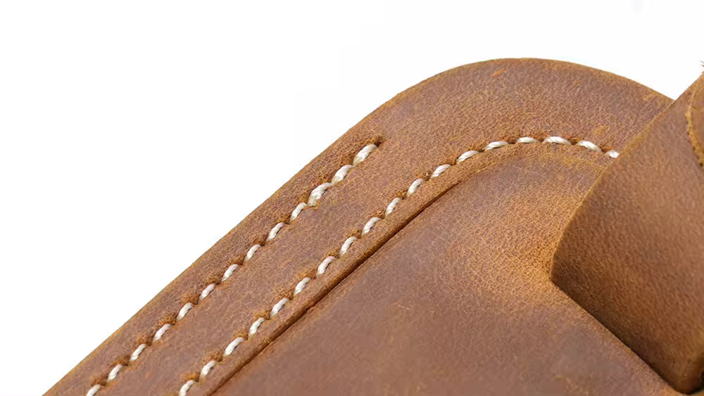 Steel Horse Leather Full Grain Leather Luggage Tag