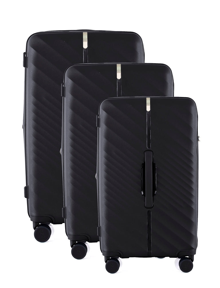 Mirage IZOD Gail Hard shell Expandable 3 Piece Luggage Set - Stiles Supply Co.