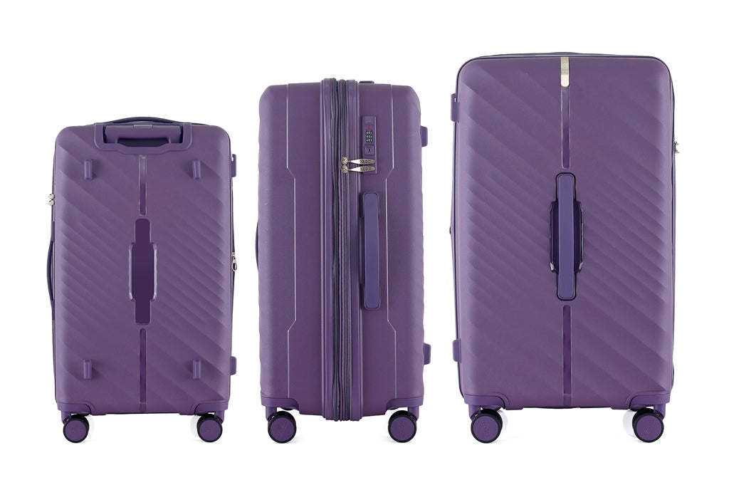 Mirage IZOD Gail Hard shell Expandable 3 Piece Luggage Set - Stiles Supply Co.