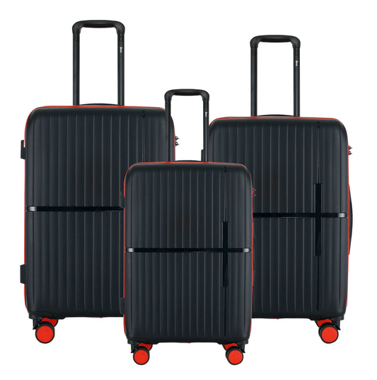 Mirage GALA Black 3-Piece Luggage Set – Hardshell, Lightweight - Stiles Supply Co.