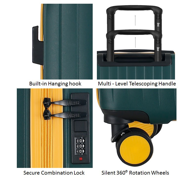 Mirage GALA 3-Piece Luggage Set – Hardshell, Lightweight - Stiles Supply Co.