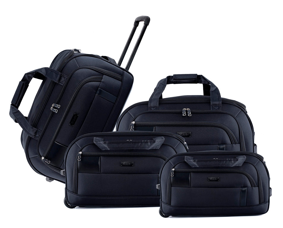IZOD Gavin Soft shell Lightweight Duffel Rolling Bag 4 Piece Set - Stiles Supply Co.