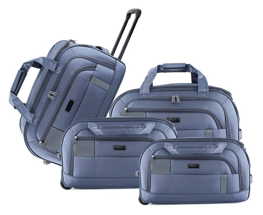 IZOD Gavin Soft shell Lightweight Duffel Rolling Bag 4 Piece Set - Stiles Supply Co.