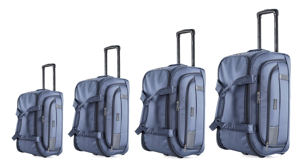 IZOD Gavin Soft shell Lightweight Duffel Rolling Bag 4 Piece Set - Stiles Supply Co.