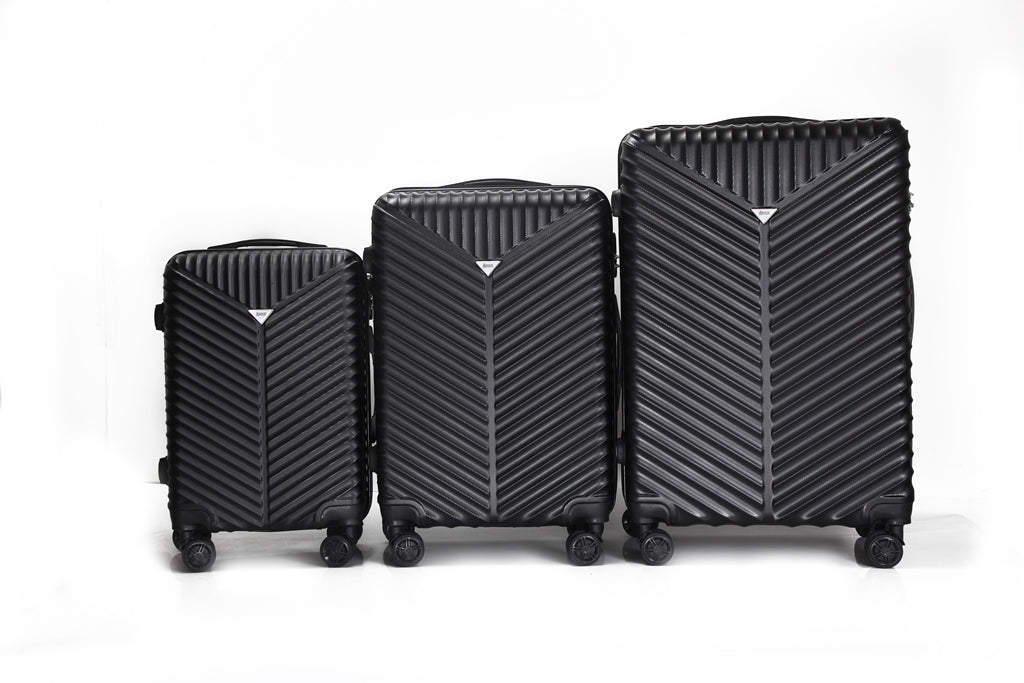 Mirage Lan ABS Hard shell Lightweight 3 Piece Luggage Set - Stiles Supply Co.