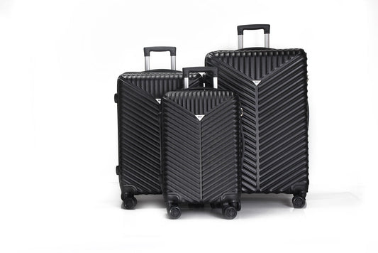 Mirage Lan ABS Hard shell Lightweight 3 Piece Luggage Set - Stiles Supply Co.