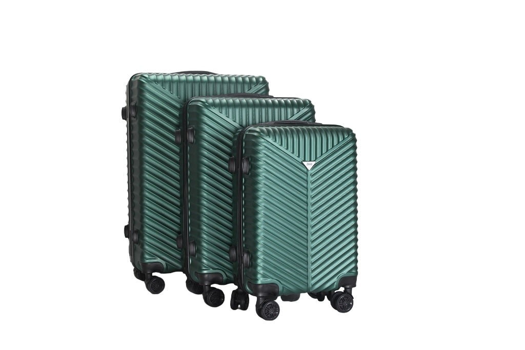 Mirage Lan ABS Hard shell Lightweight 3 Piece Luggage Set - Stiles Supply Co.