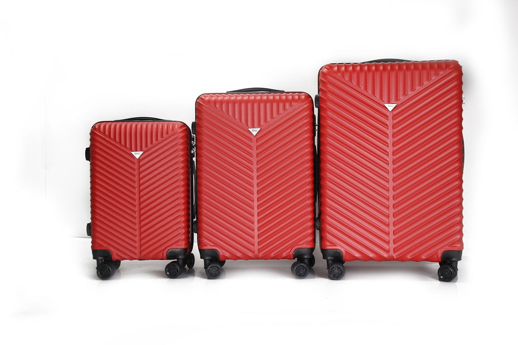 Mirage Lan ABS Hard shell Lightweight 3 Piece Luggage Set - Stiles Supply Co.