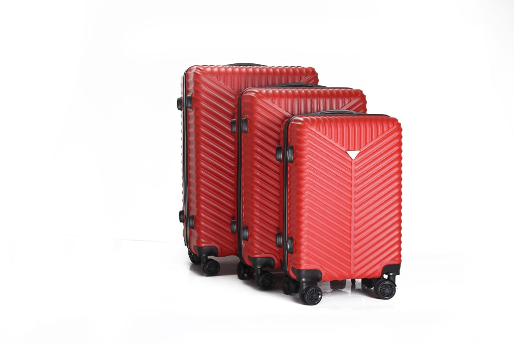 Mirage Lan ABS Hard shell Lightweight 3 Piece Luggage Set - Stiles Supply Co.