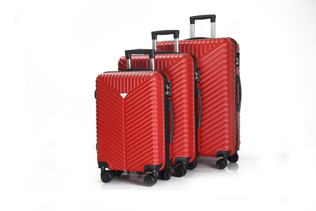 Mirage Lan ABS Hard shell Lightweight 3 Piece Luggage Set - Stiles Supply Co.