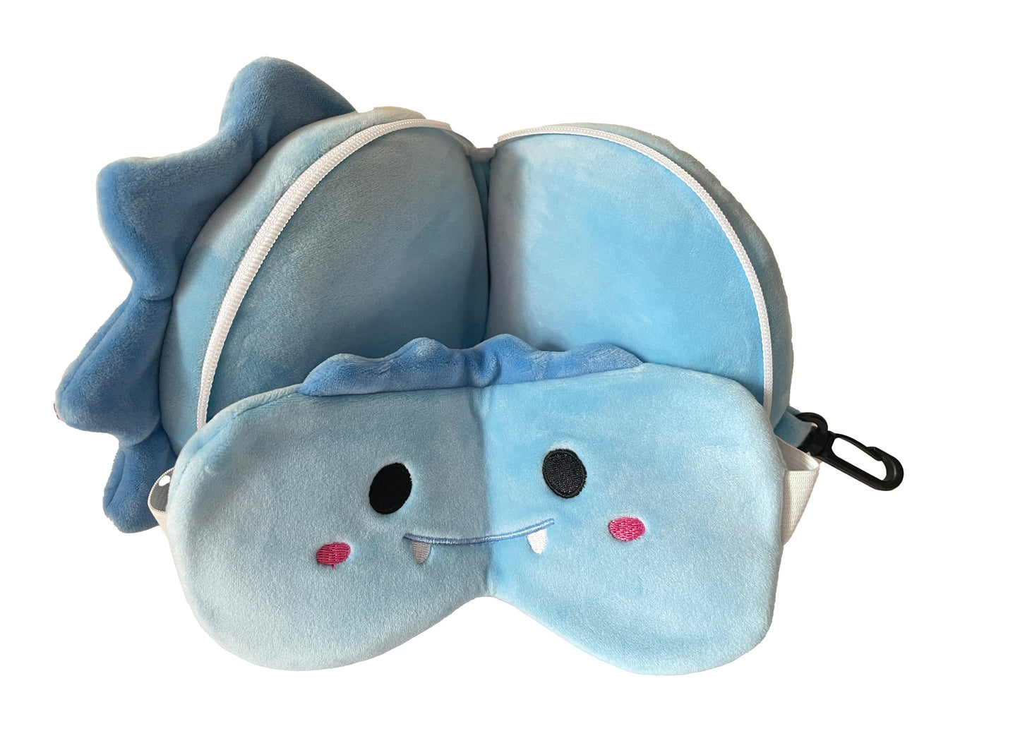 Mirage Kids 2-in-1 Travel Pillow and Eye Mask Animal Plush Soft Eye Mask Blindfold for Sleeping - Stiles Supply Co.