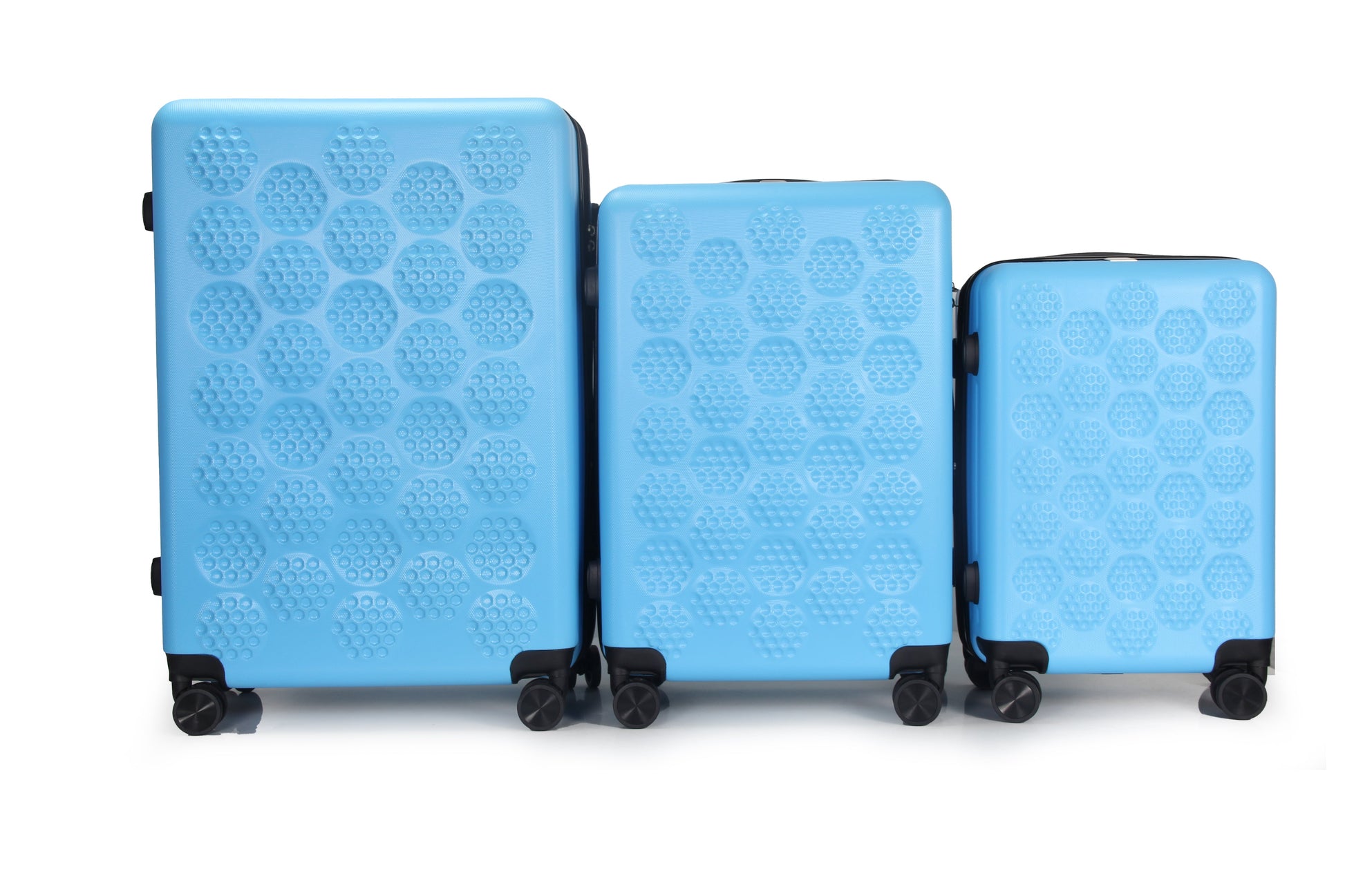 IZOD Golf Expandable Hard shell Lightweight 3 Piece Luggage Set - Stiles Supply Co.