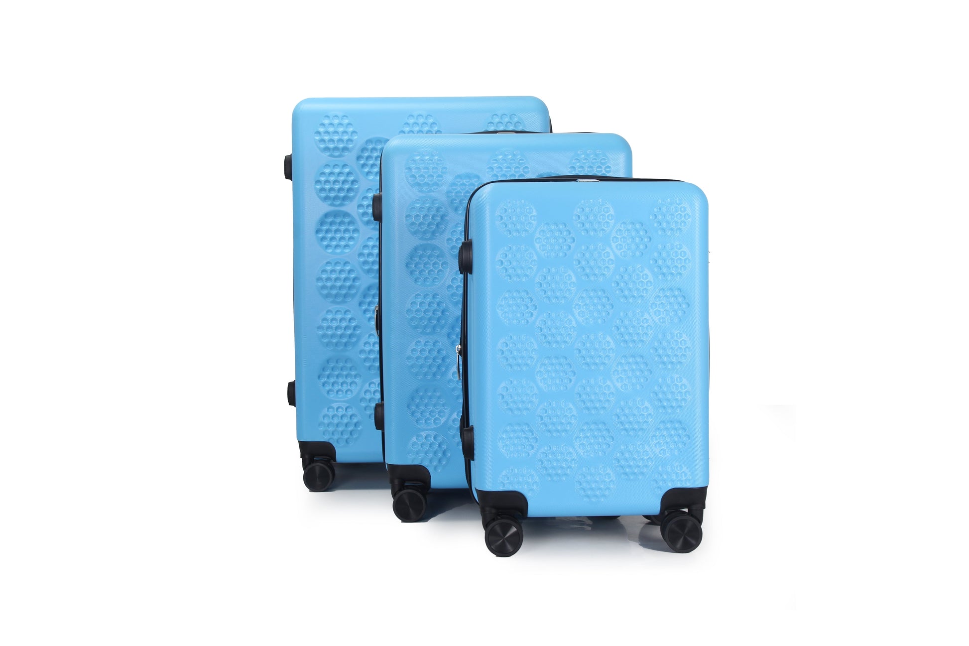 IZOD Golf Expandable Hard shell Lightweight 3 Piece Luggage Set - Stiles Supply Co.