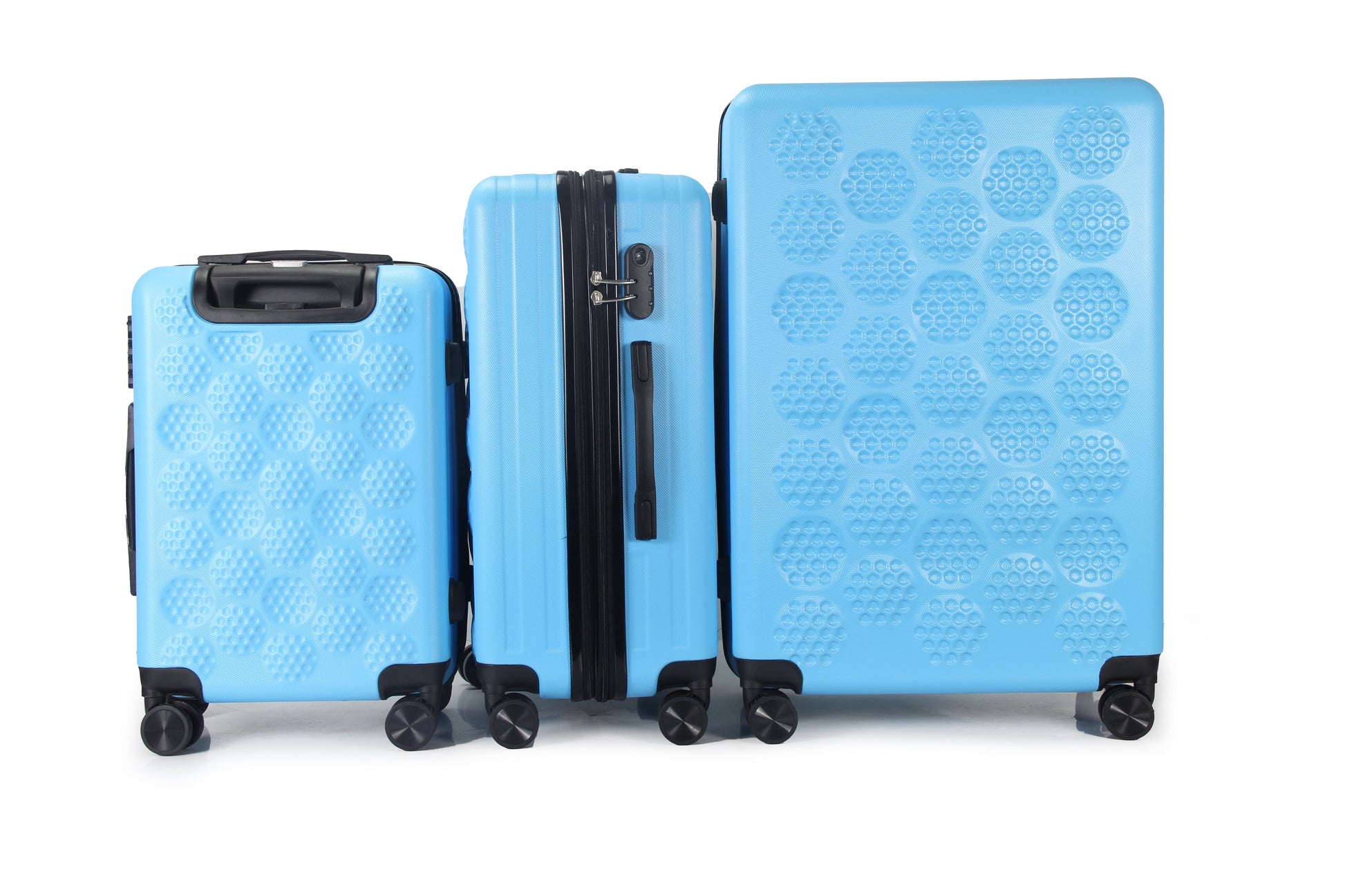 IZOD Golf Expandable Hard shell Lightweight 3 Piece Luggage Set - Stiles Supply Co.