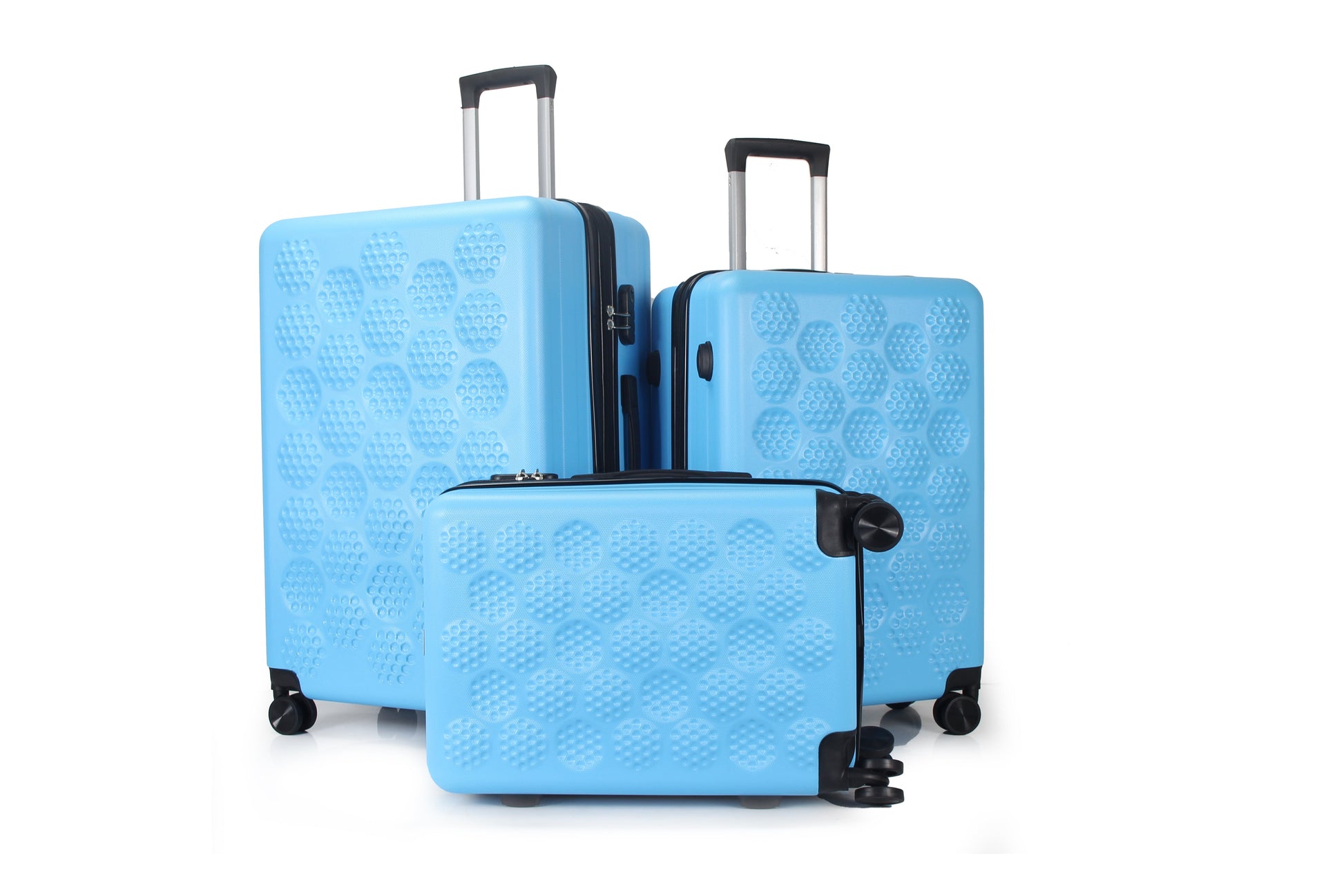 IZOD Golf Expandable Hard shell Lightweight 3 Piece Luggage Set - Stiles Supply Co.