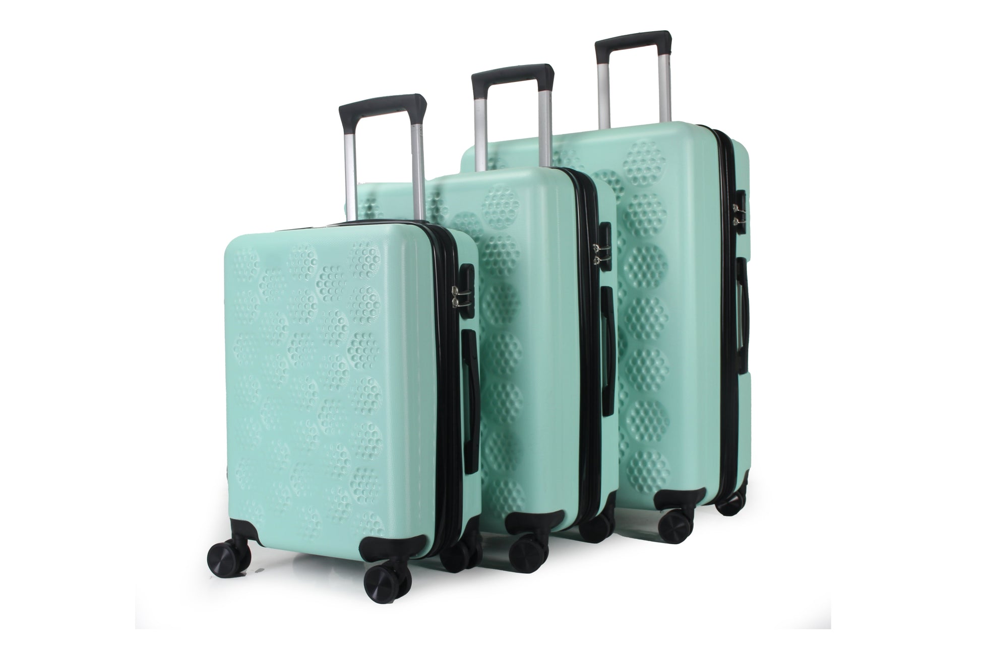 IZOD Golf Expandable Hard shell Lightweight 3 Piece Luggage Set - Stiles Supply Co.