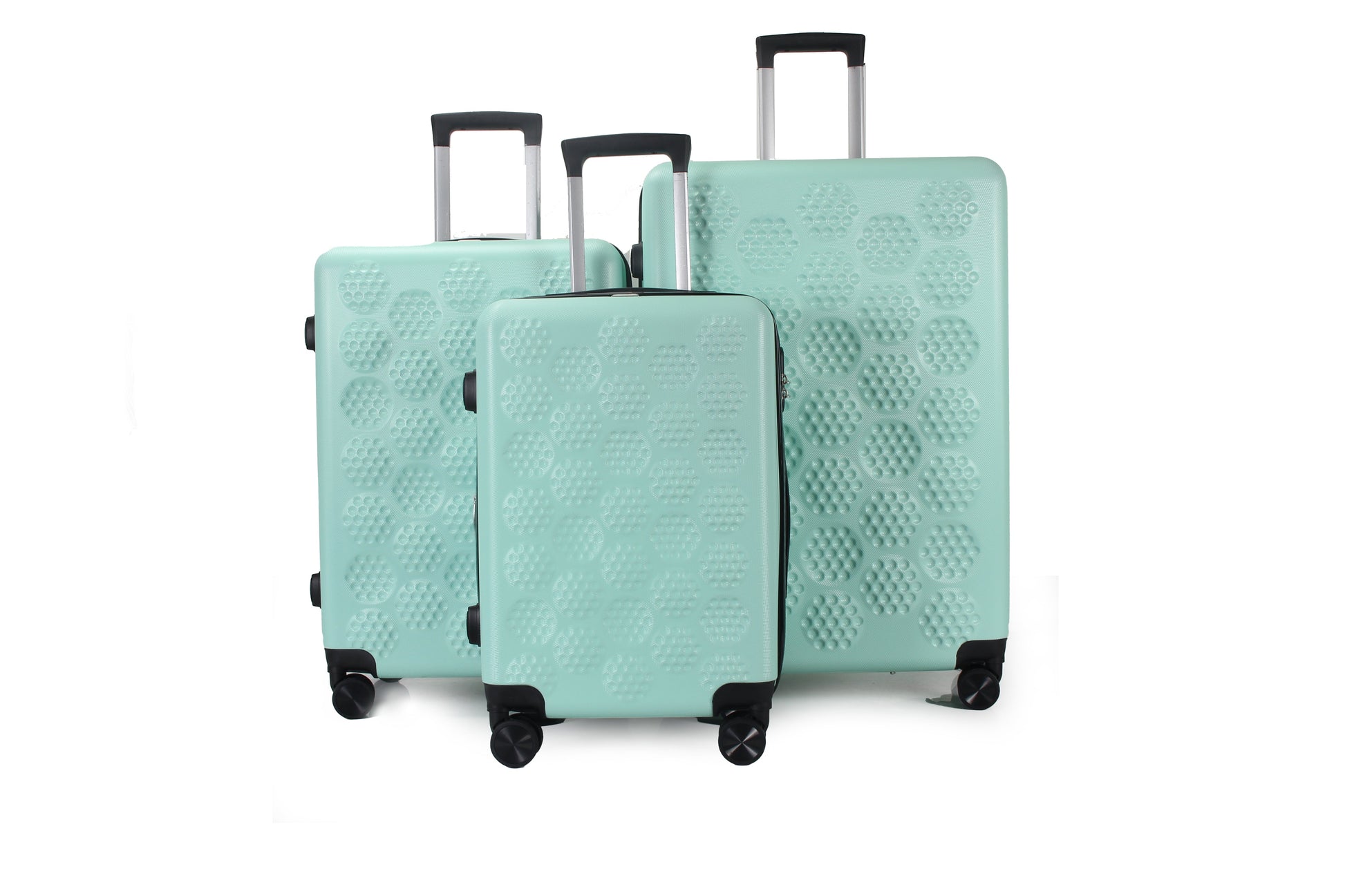 IZOD Golf Expandable Hard shell Lightweight 3 Piece Luggage Set - Stiles Supply Co.