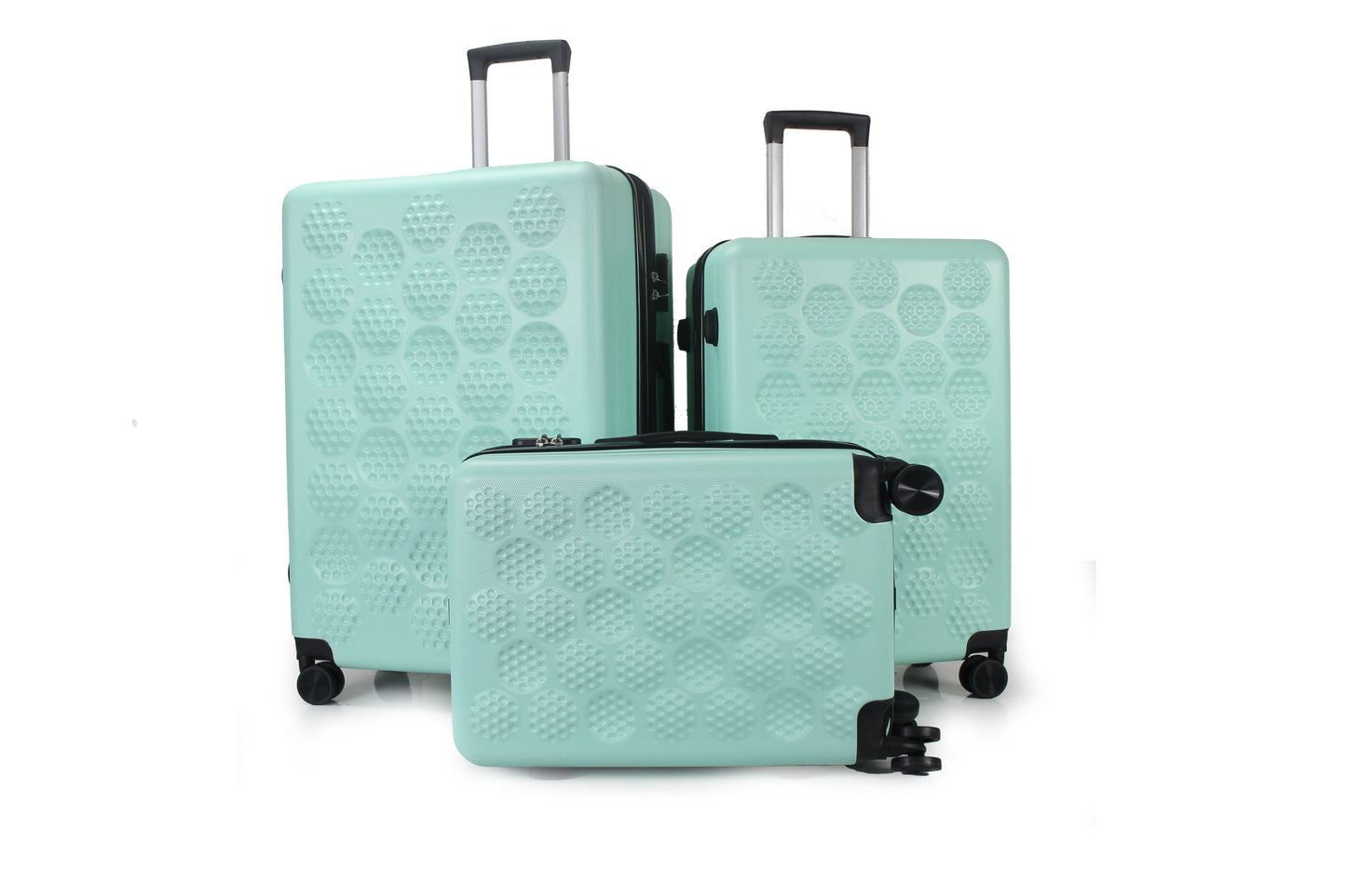 IZOD Golf Expandable Hard shell Lightweight 3 Piece Luggage Set - Stiles Supply Co.