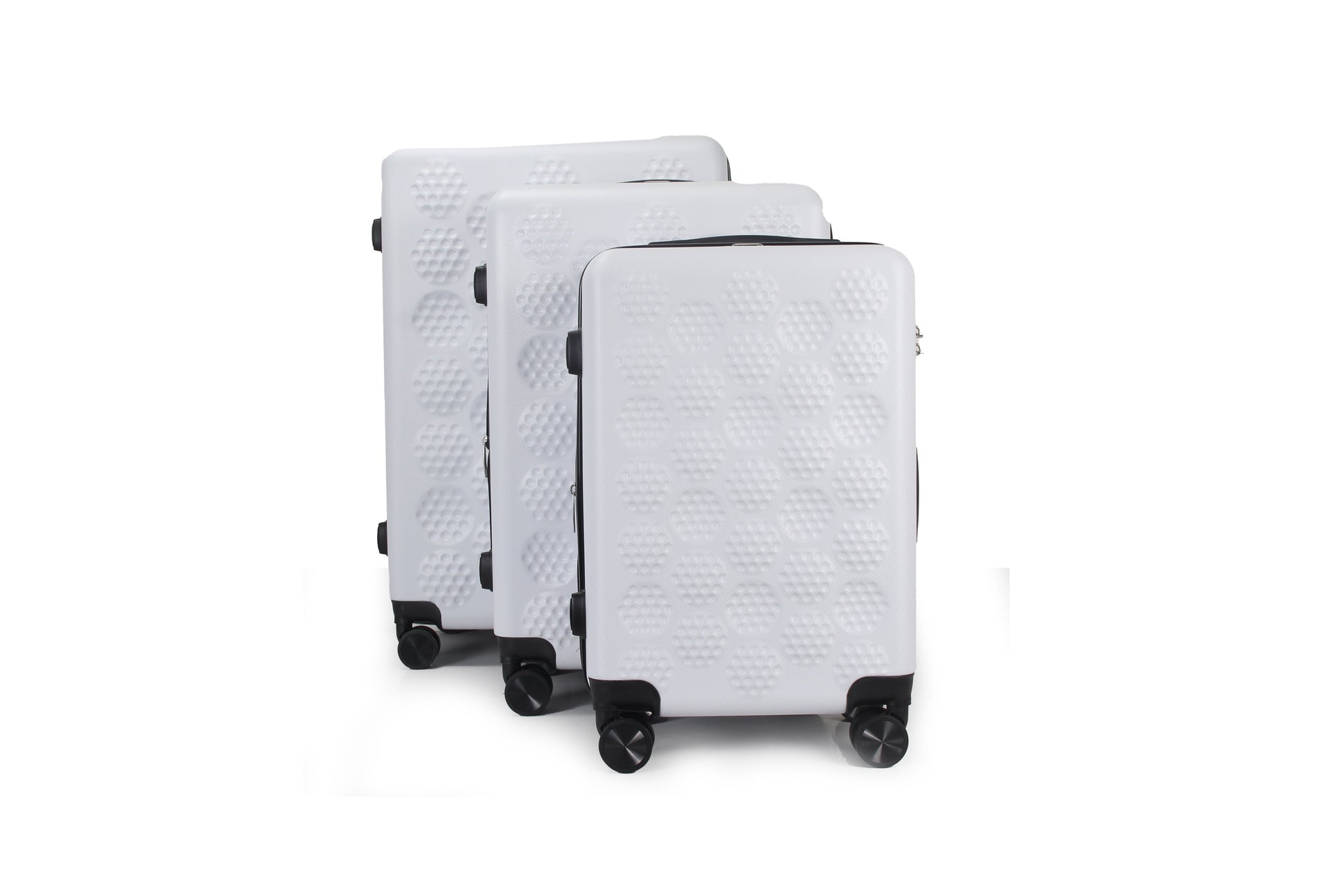 IZOD Golf Expandable Hard shell Lightweight 3 Piece Luggage Set - Stiles Supply Co.