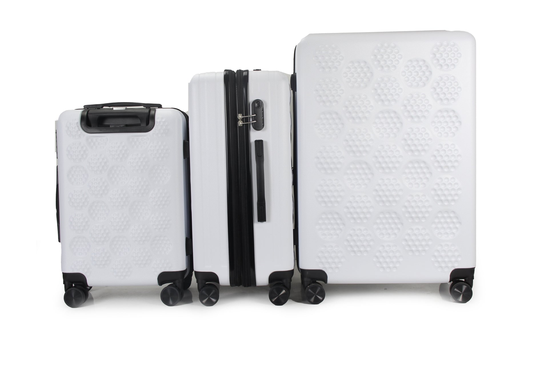 IZOD Golf Expandable Hard shell Lightweight 3 Piece Luggage Set - Stiles Supply Co.