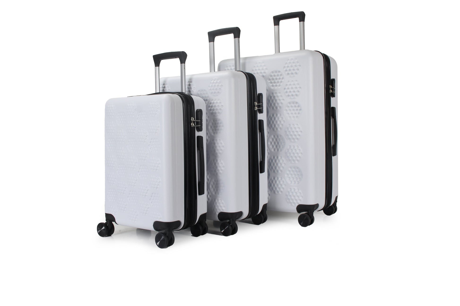 IZOD Golf Expandable Hard shell Lightweight 3 Piece Luggage Set - Stiles Supply Co.