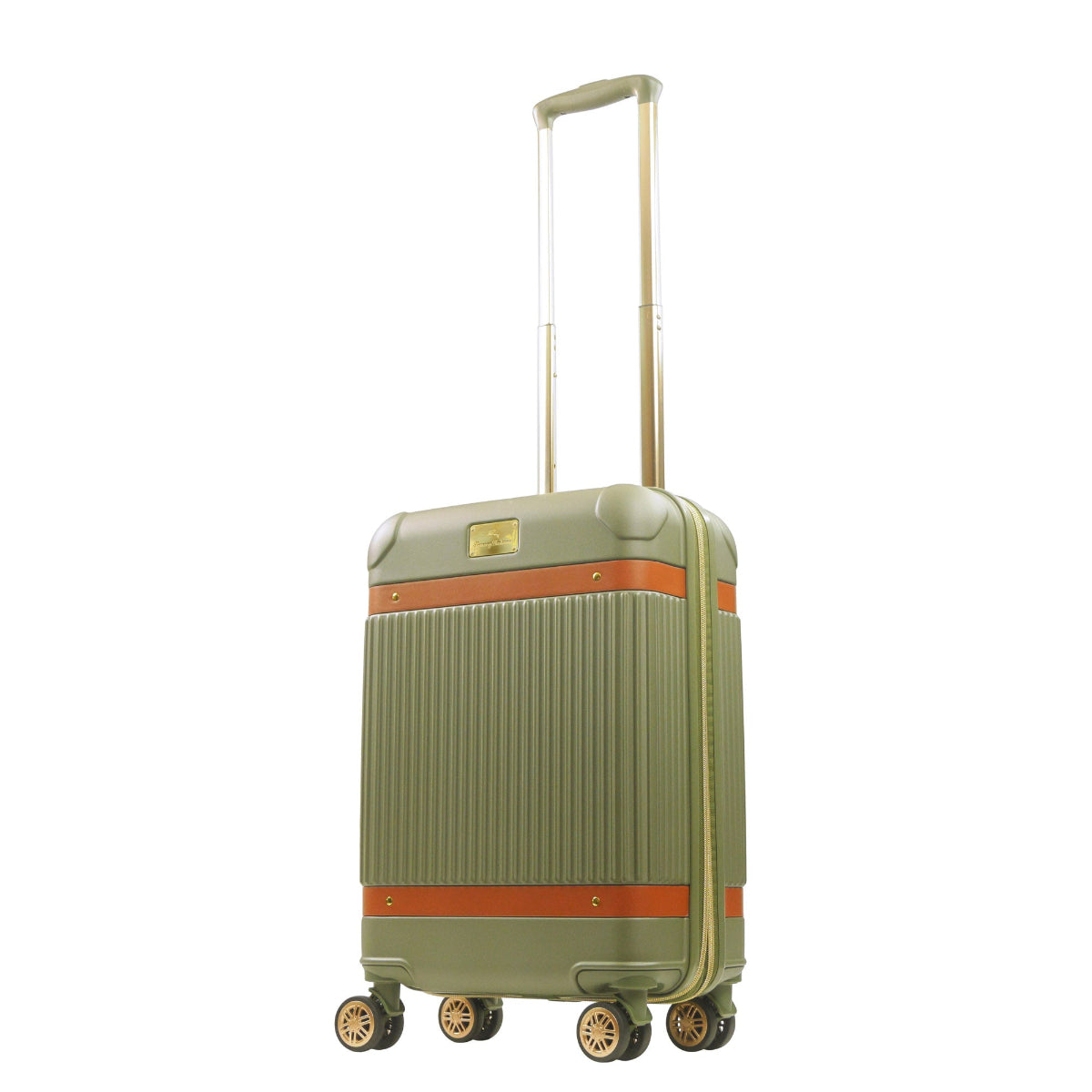 Tommy Bahama 22.5" Green Hardside Spinner with Stripes - Stiles Supply Co.
