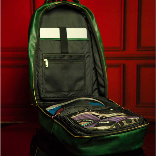 Sole Premise Emerald Green Leather Commuter Sneaker Bag (XL)