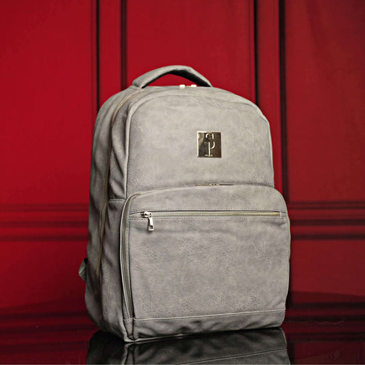 Sole Premise Grey Leather Commuter Bag