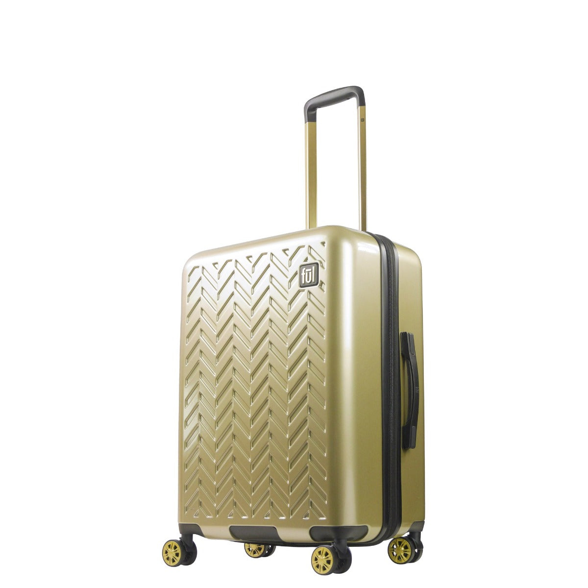 Ful Groove 27" Expandable Hardside Spinner Luggage, Gold - Stiles Supply Co.