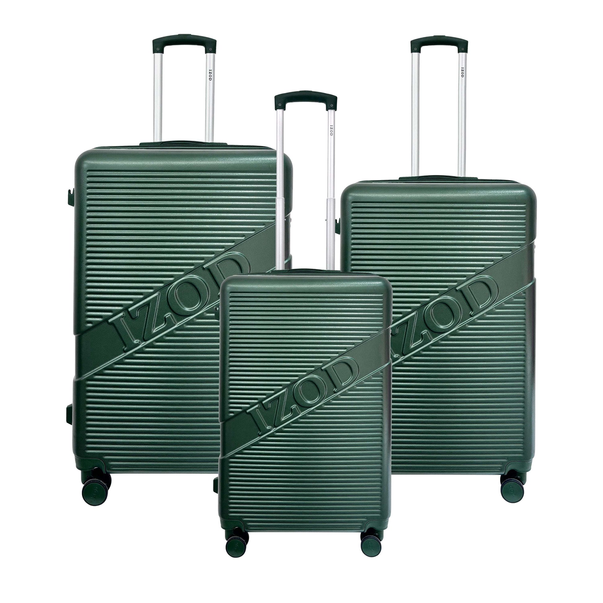 IZOD Harper Expandable ABS Hard shell Luggage 5 Piece Travel Set - Stiles Supply Co.