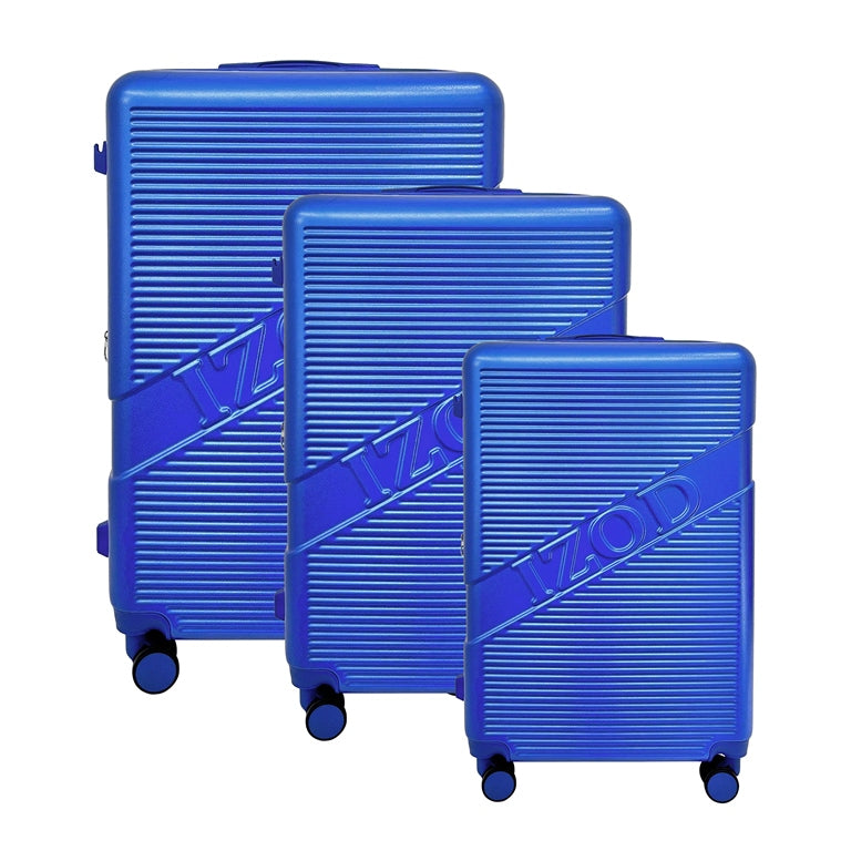 IZOD Harper Expandable ABS Hard shell Lightweight 3 Piece Luggage Set - Stiles Supply Co.