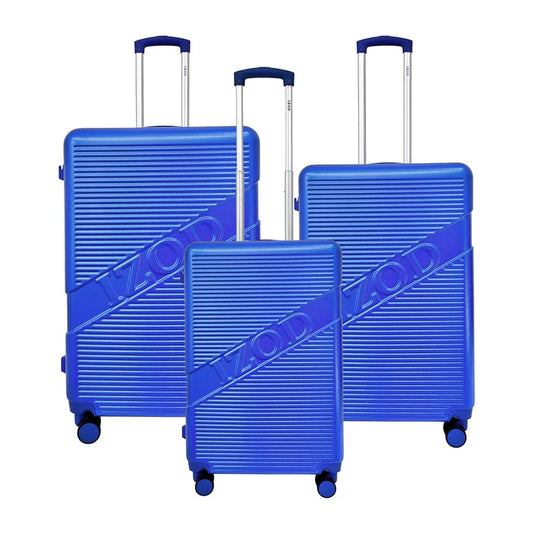 IZOD Harper Expandable ABS Hard shell Lightweight 3 Piece Luggage Set - Stiles Supply Co.