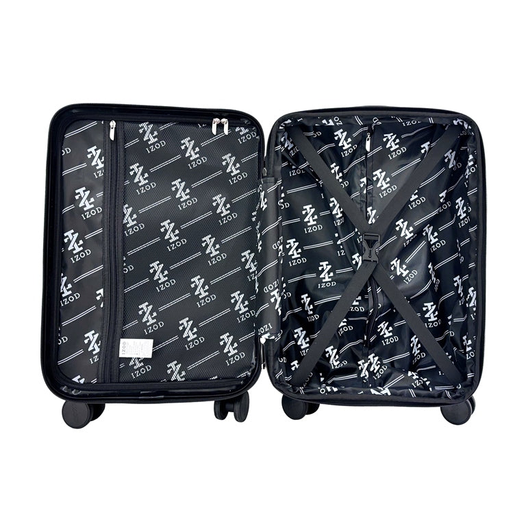 IZOD Harper Expandable ABS Hard shell Lightweight 3 Piece Luggage Set - Stiles Supply Co.