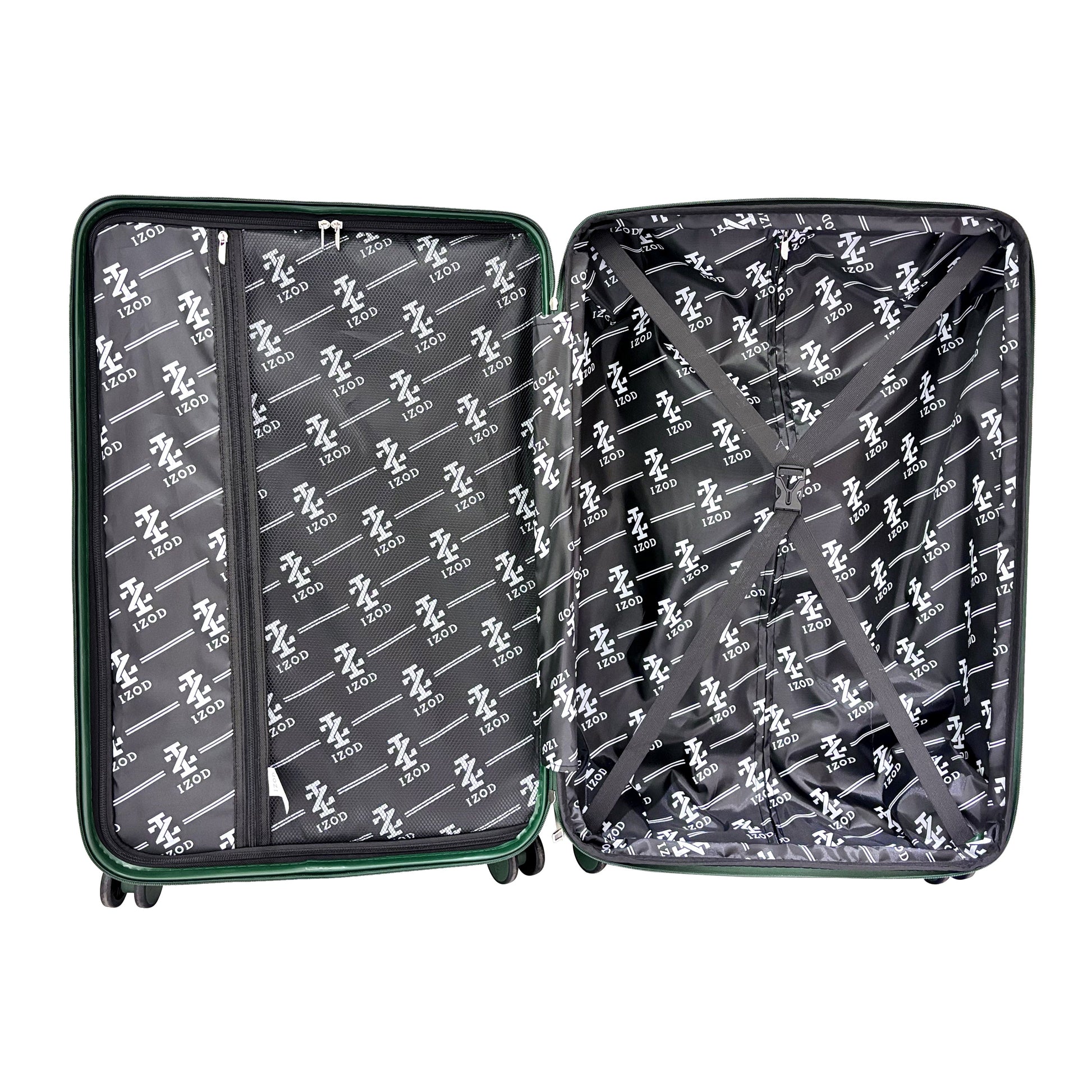 IZOD Harper Expandable ABS Hard shell Lightweight 3 Piece Luggage Set - Stiles Supply Co.