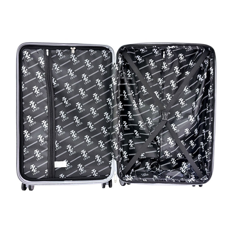 IZOD Harper Expandable ABS Hard shell Lightweight 3 Piece Luggage Set - Stiles Supply Co.