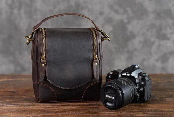 Steel Horse Leather The Calista Small Leather Camera Bag - Stiles Supply Co.
