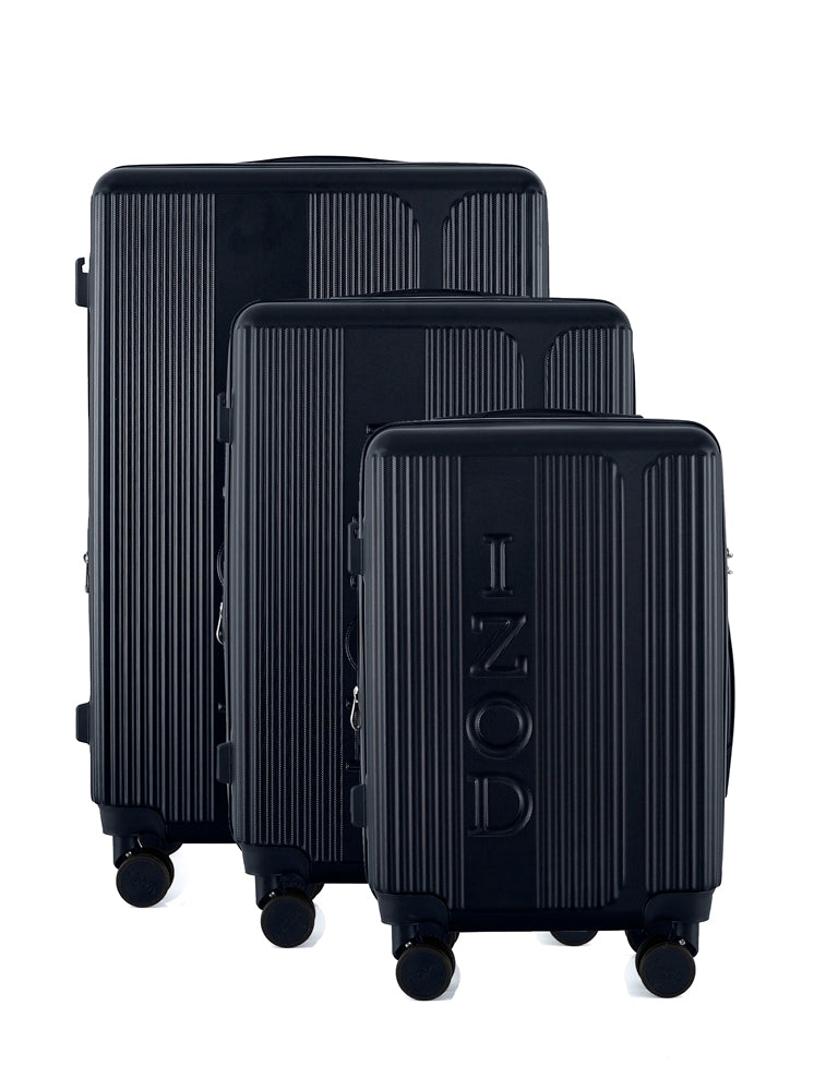 IZOD Hyman Expandable Hard shell Lightweight 3 Piece Luggage Set - Stiles Supply Co.