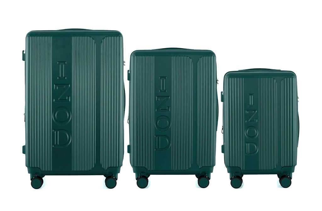 IZOD Hyman Expandable Hard shell Lightweight 3 Piece Luggage Set - Stiles Supply Co.